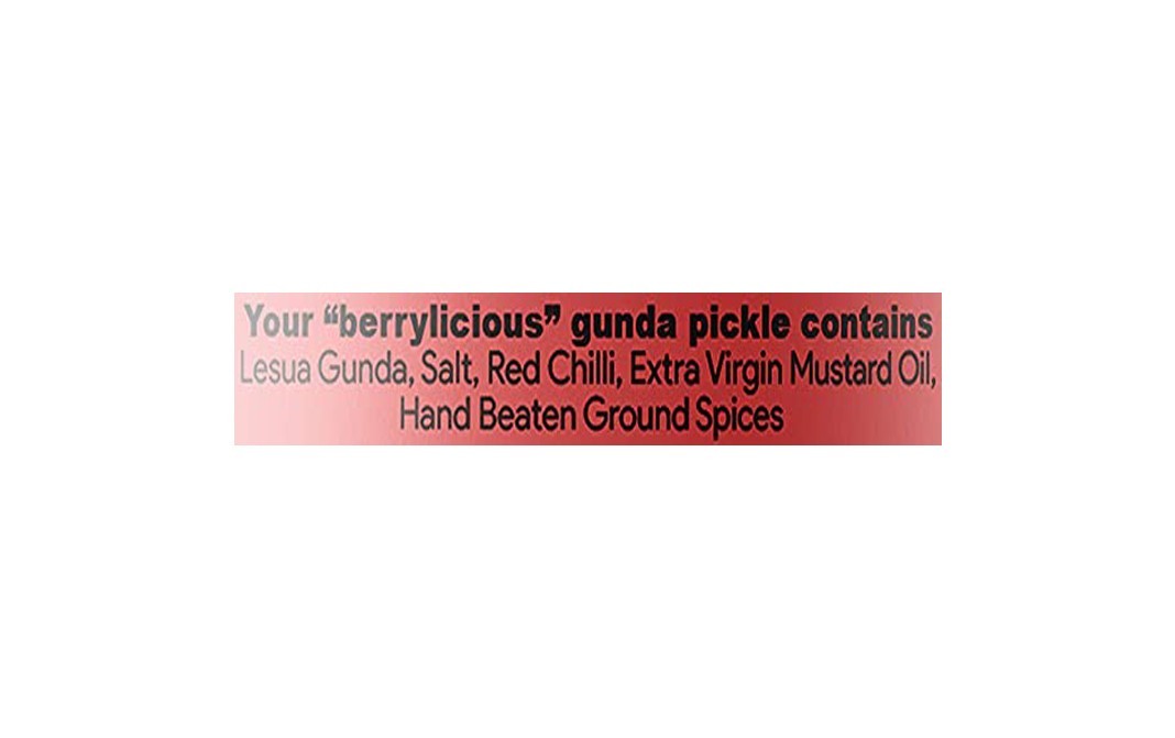 Hamam Dasta Gunda Pickle Berrylicious   Glass Jar  300 grams